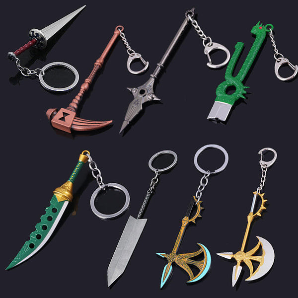 Seven Deadly Sins / Anime Swords Weapons Keychain Trinket