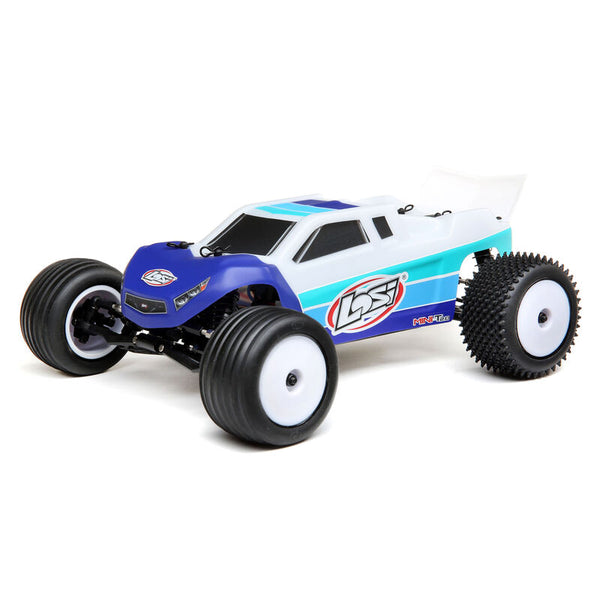 LOSI 1/18 Mini-T 2.0 2WD Stadium Truck Brushless RTR, Blue