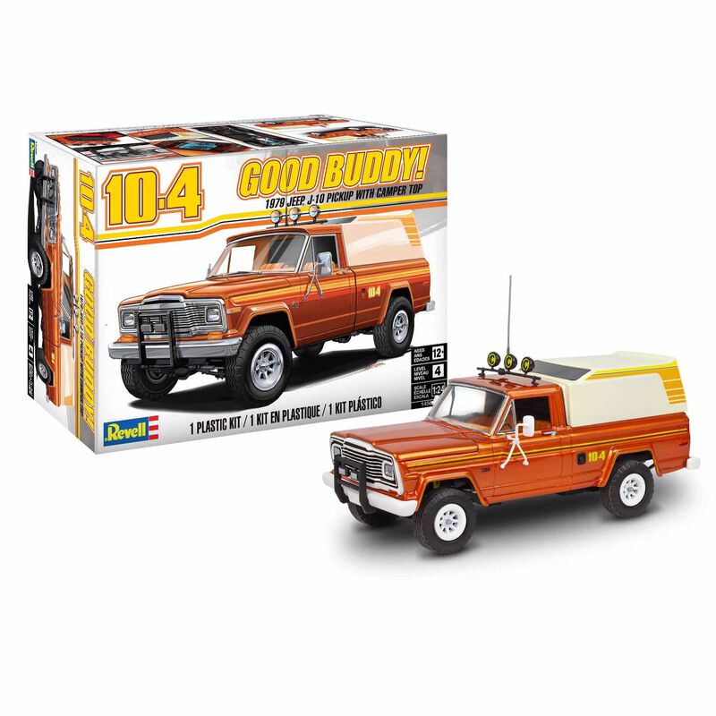 1/24 1979 Jeep J-10 Pickup with Camper Top Model Kit