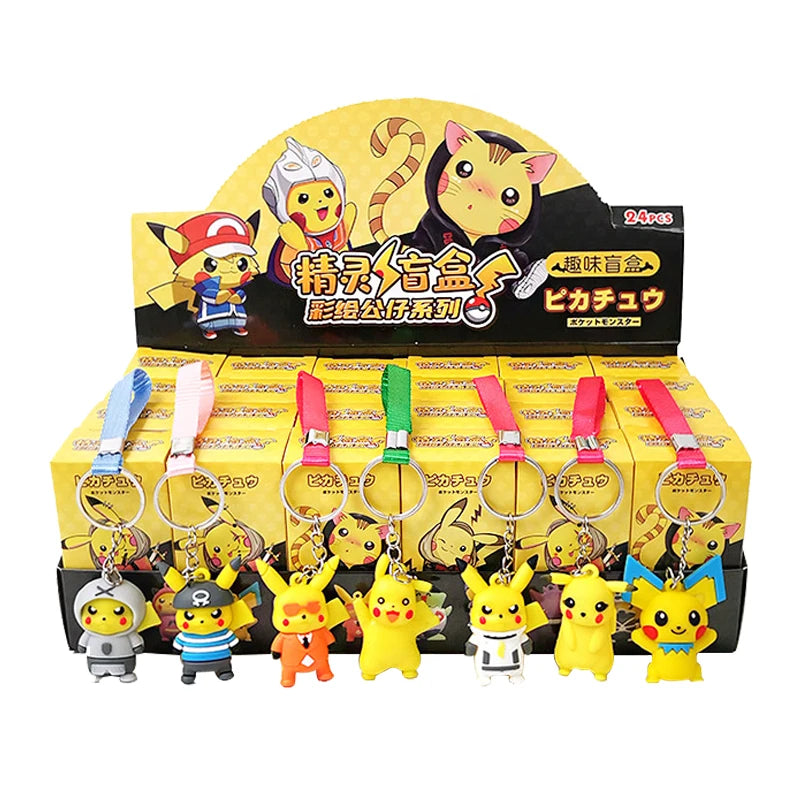 Blind Box Pokemon Mini Figures 2" Keychain Assorted - Pikachu