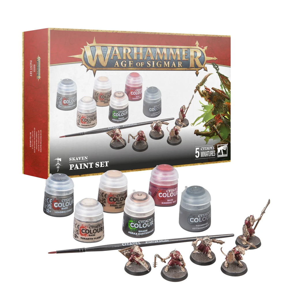 Warhammer Age Of Sigmar Skaven + Paint Set