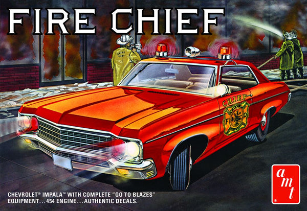 AMT 1970 Chevy Impala Fire Chief 1/25 Model Kit (Level 2)