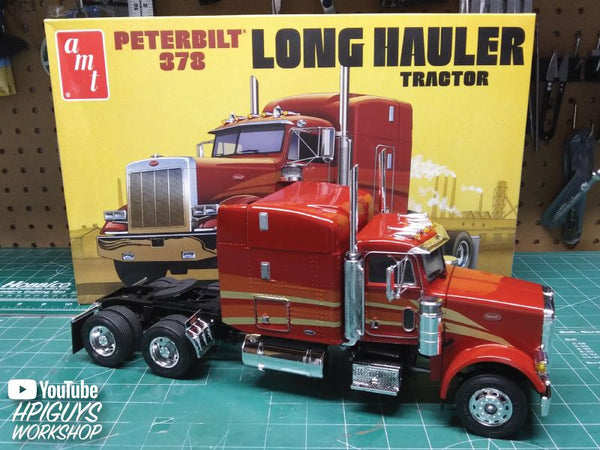 AMT Peterbilt 378 Long Hauler Semi Tractor 1/24 Model Kit