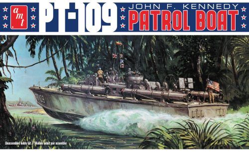AMT John F. Kennedy PT-109 1/64 Model Kit (Level 2)