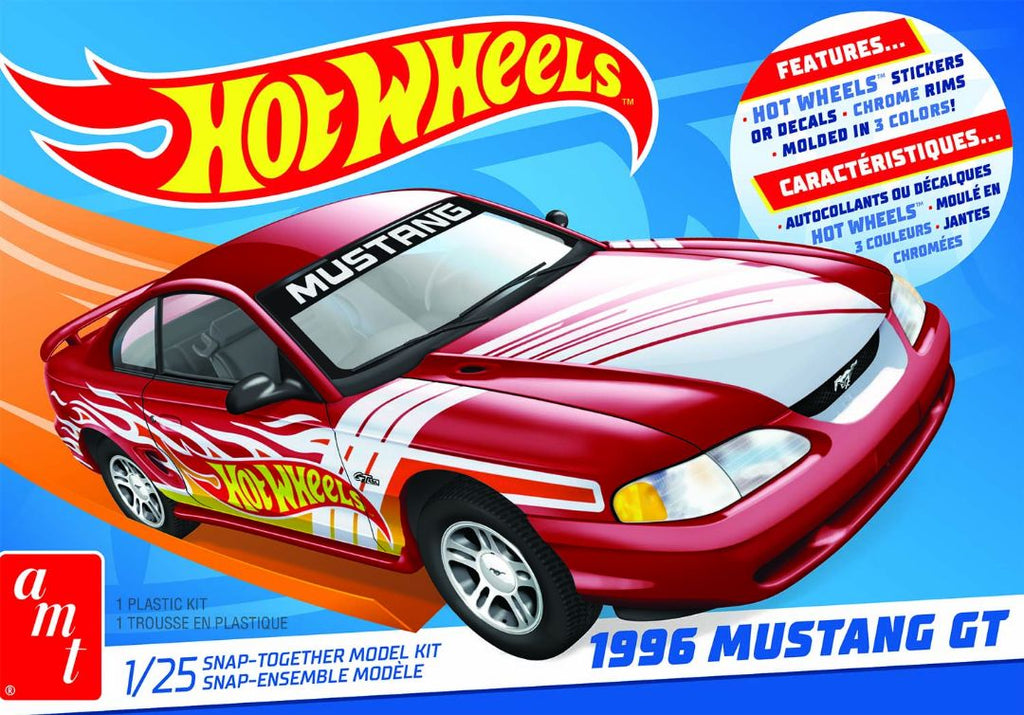 AMT Hot Wheels 1996 Ford Mustang GT (Snap) 2T 1/25 Model Kit