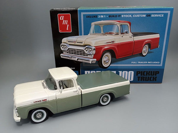 AMT 1/25 1960 Ford F-100 Pickup With Trailer (New Tooling)