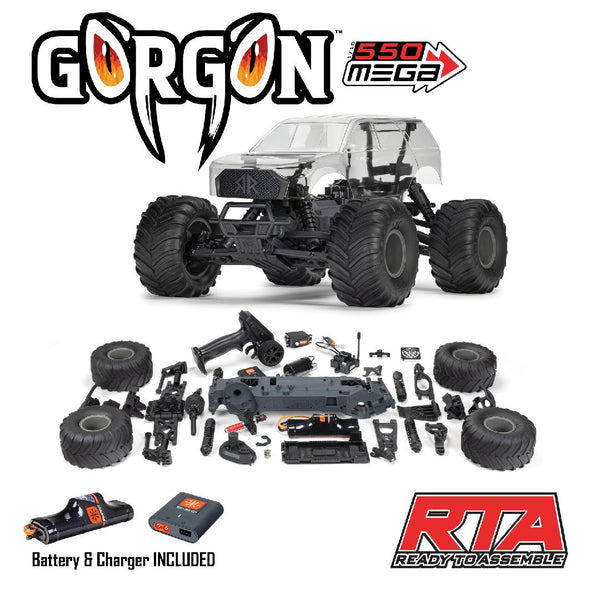 Arrma 1/10 GORGON 2wd RTA KIT (B&C Included) - Clear