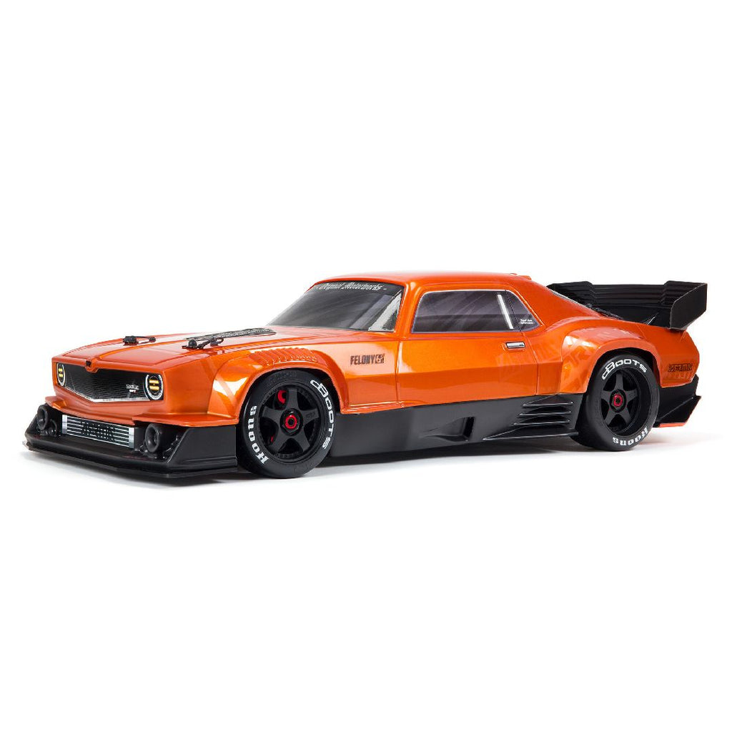 Arrma 1/7 FELONY 6S BLX Street Bash All-Road Muscle Car RTR, Orange
