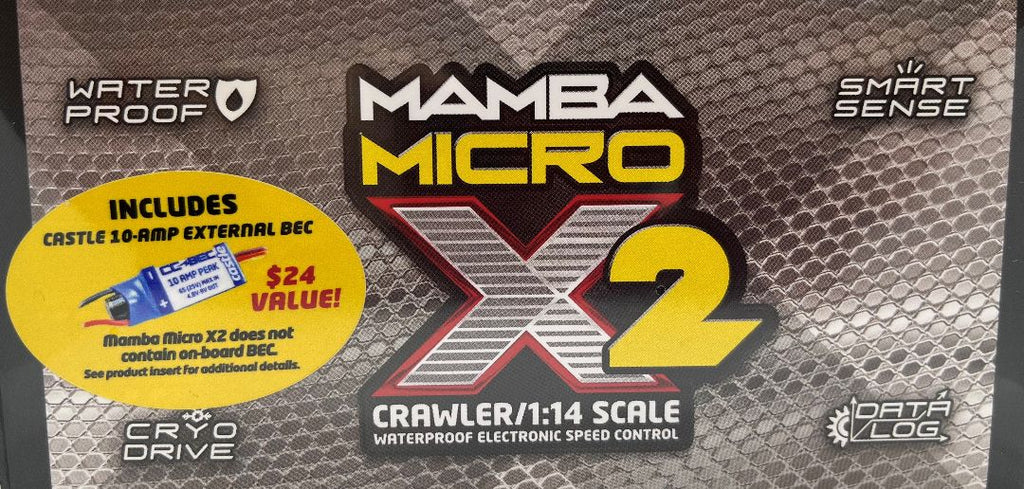 Castle Creations Mamba Micro X2, 16.8V, WP Sensored ESC (3.5mm)
