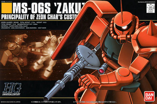 #32 MS-06S Char's Zaku II 1/144 , Bandai HGUC