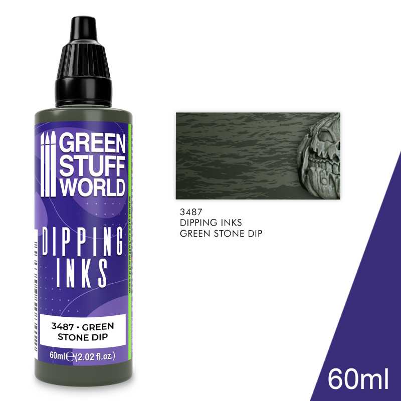 Dipping ink 60 ml - BLACK GREEN STONE DIP