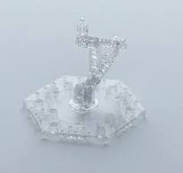 Clear Action Base 5 Display Stand for 1/144 Scale Models