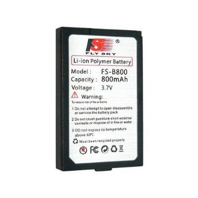 Flysky 800mAh 1S 3.7v LiPo 60x35x5mm (For Flysky FS-GT2B)