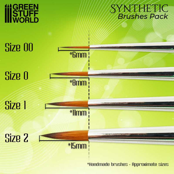 GREEN SERIES Synthetic Brush - Size 00