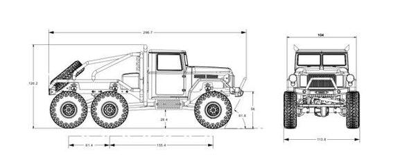 Hobby Plus CR-18 Conqueror 6x6 (Grey)