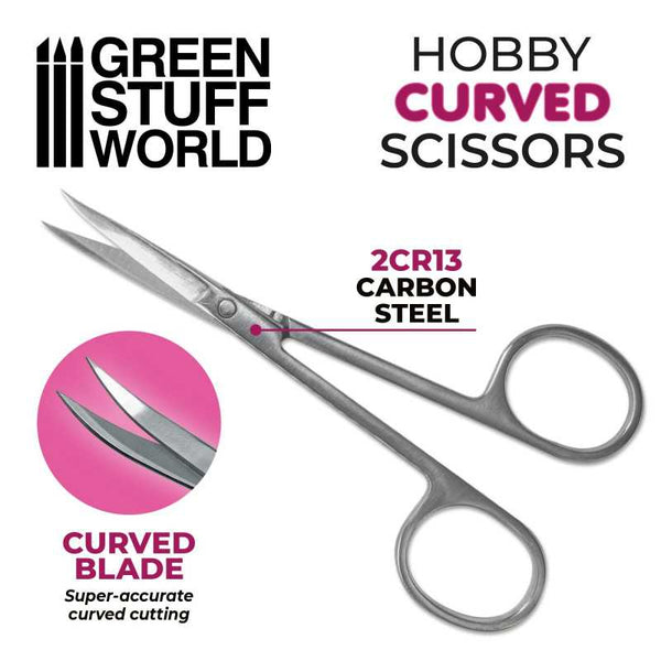 GSW Hobby Scissors - Curved Tip