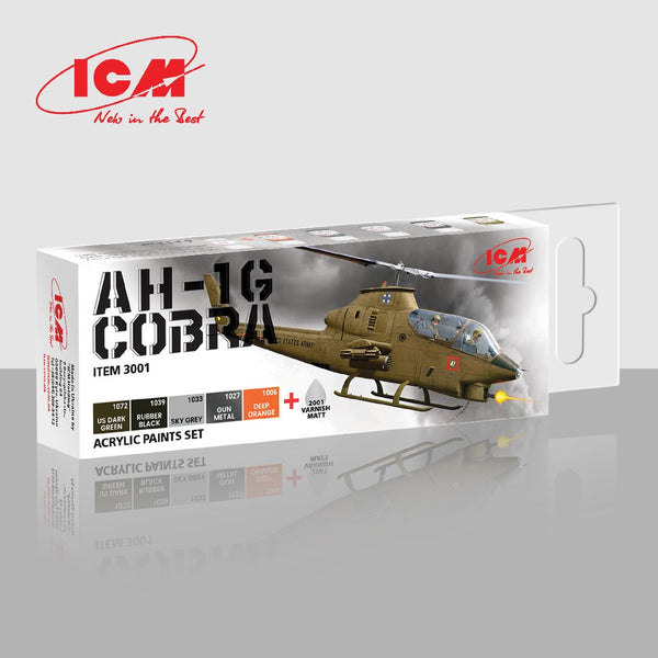 ICM Colour Sets - Cobra AH-1G, acrylic paint set (6 colours)