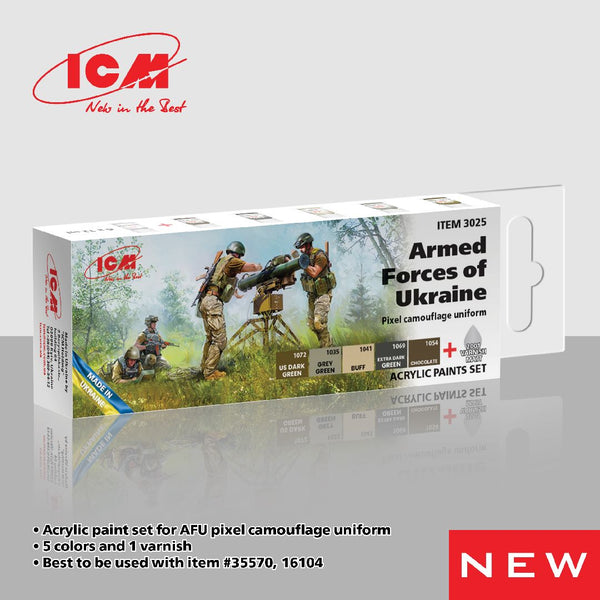 ICM Acrylic Paint Sets for Armed Forces of Ukraine (6 colours)