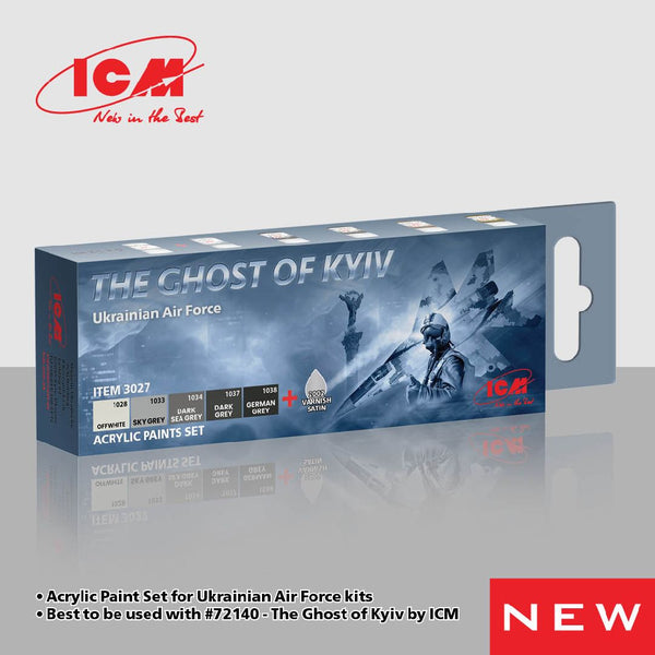 ICM Acrylic Paint Sets for Ghost of Kyiv Air Force(6 colours)