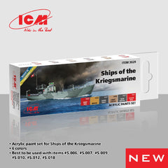 ICM Acrylic Paint Set for Ships of the Kriegsmarine (6 colours)