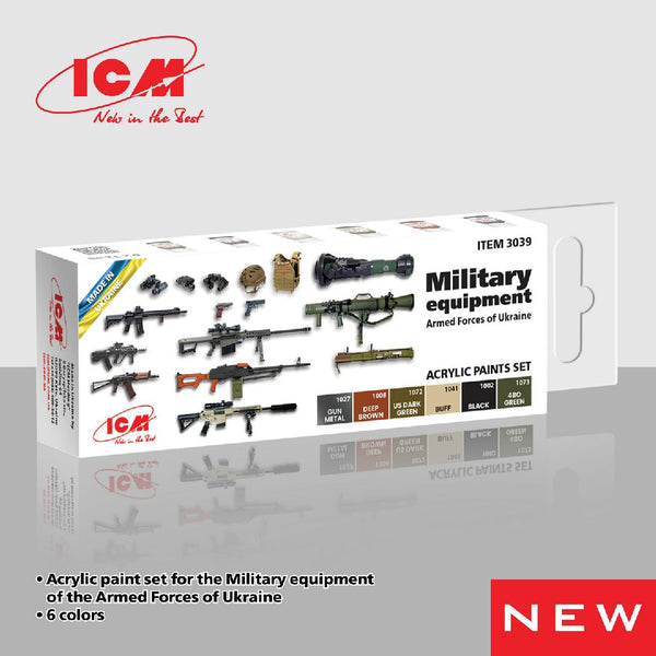 ICM Acrylic Paint Sets for Military Equip Ukraine (6 colours)