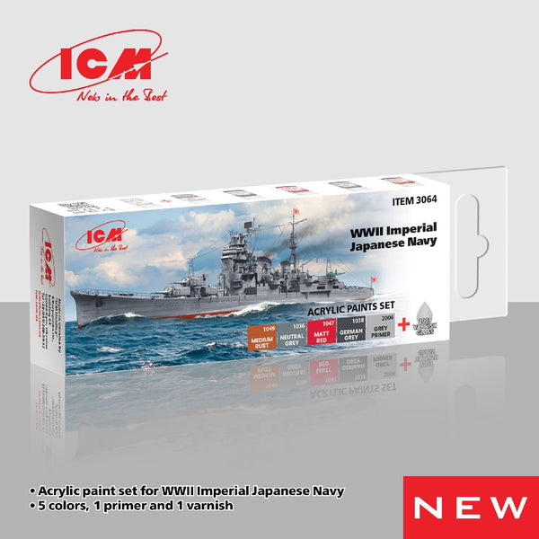 ICM Acrylic Paint Set for WWII Japanese Navy(6 colours)