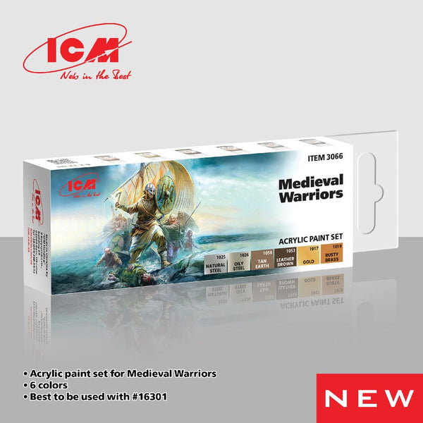 ICM Acrylic Paint Sets for Medieval Warriors (6 colours)
