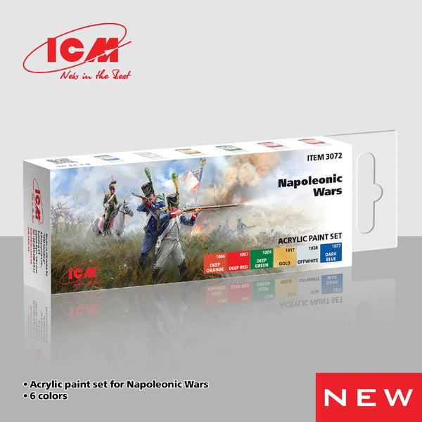 ICM Acrylic Paint Sets for Napoleonic Wars (6 colours)
