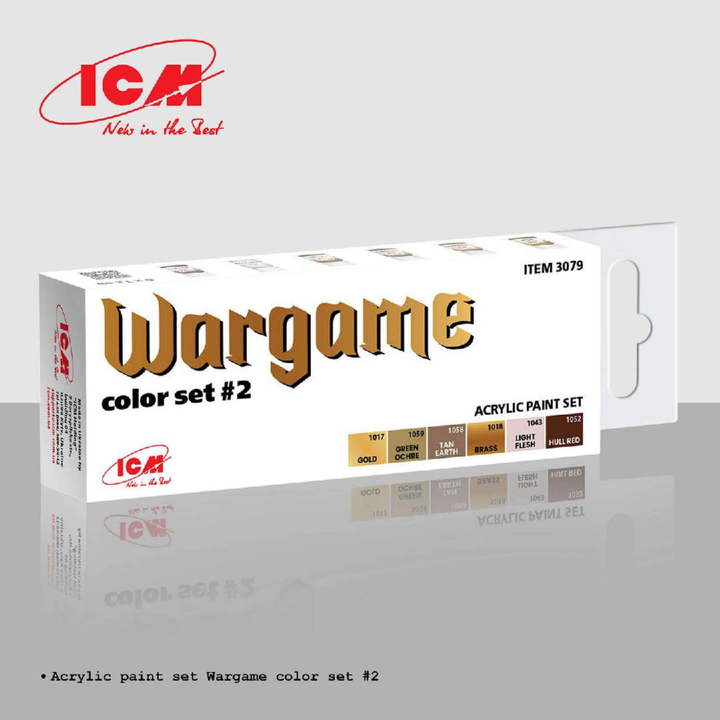ICM Acrylic Paint Set for Wargame Color Set # 2 (6 bottles)