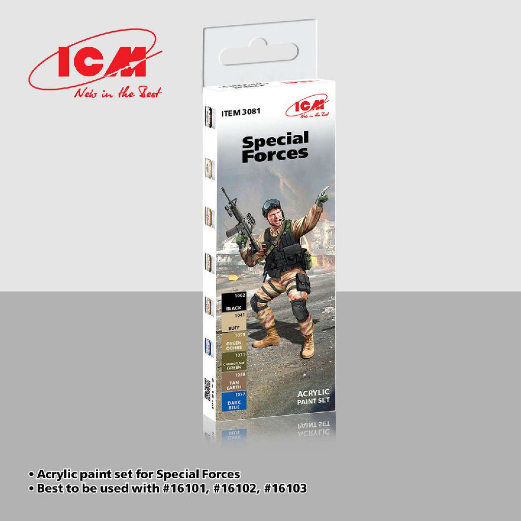 ICM Acrylic Paint Set for Special Forces (6 bottles)