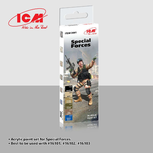 ICM Acrylic Paint Set for Special Forces (6 bottles)