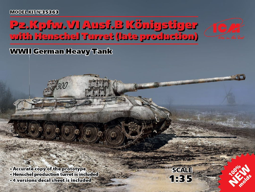 ICM 1/35 Pz.Kpfw.VI Ausf.B King Tiger w/Henschel (late prod)