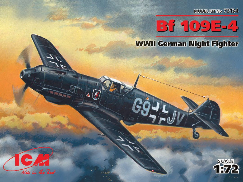 ICM 1/72 Messerschmitt Bf 109E-4, WWII German Night Fighter