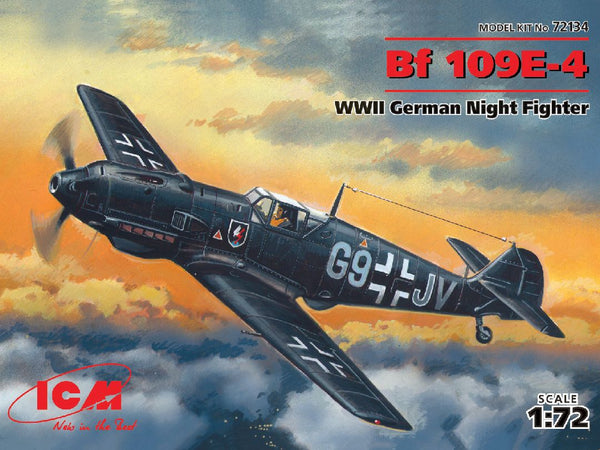 ICM 1/72 Messerschmitt Bf 109E-4, WWII German Night Fighter