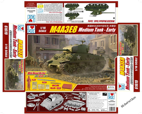 I Love Kit 1/16 M4A3E8 Medium Tank - Early