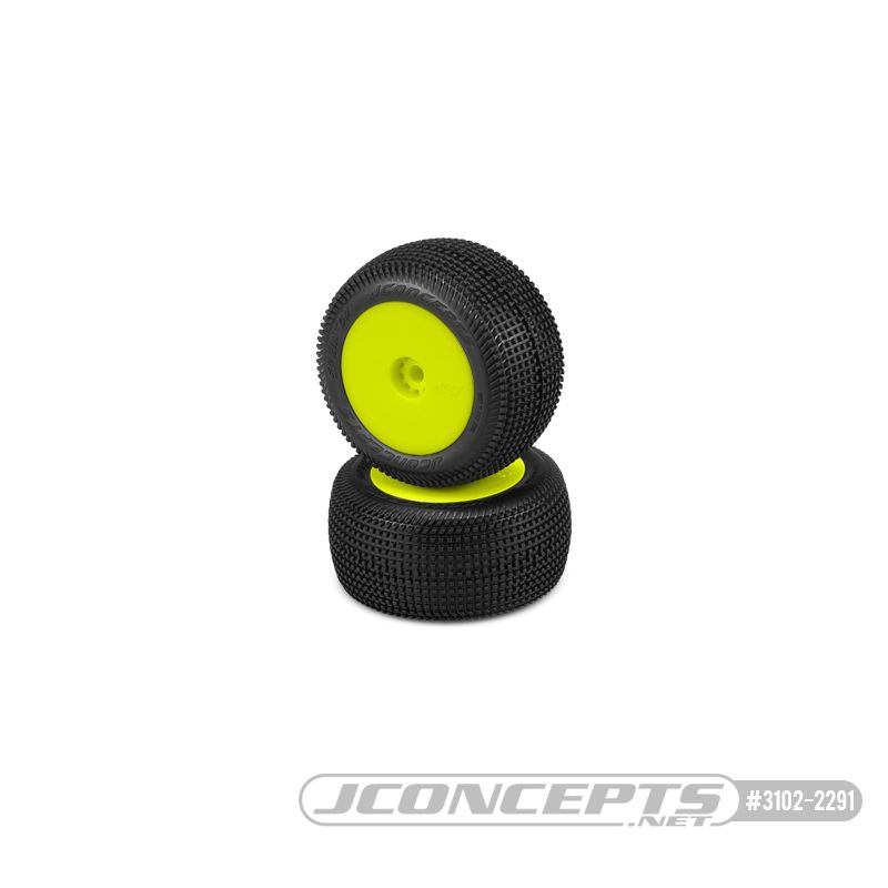 JConcepts Sprinter - pink compound - pre-mounted, yellow wheels