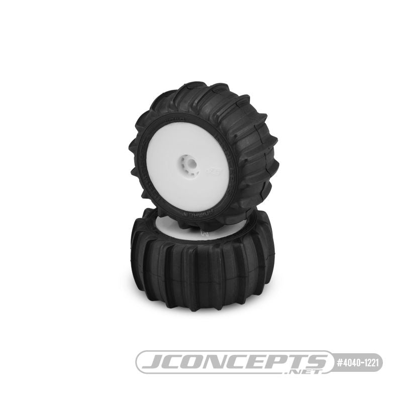 JConcepts Animal - Green Compound - Pre-Mounted, White Wheels