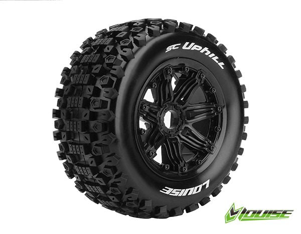 Louise R/C SC-Uphill 1/5 (Sport) 24mm on Black Wheel (2) (F/R)