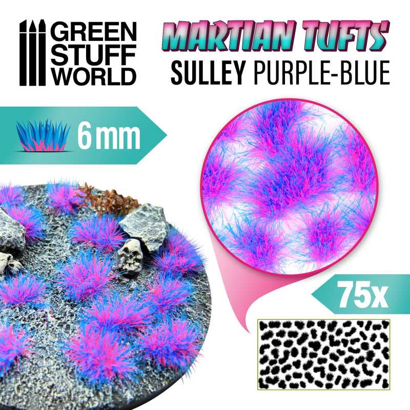 Martian Fluor Tufts - SULLEY PURPLE-BLUE