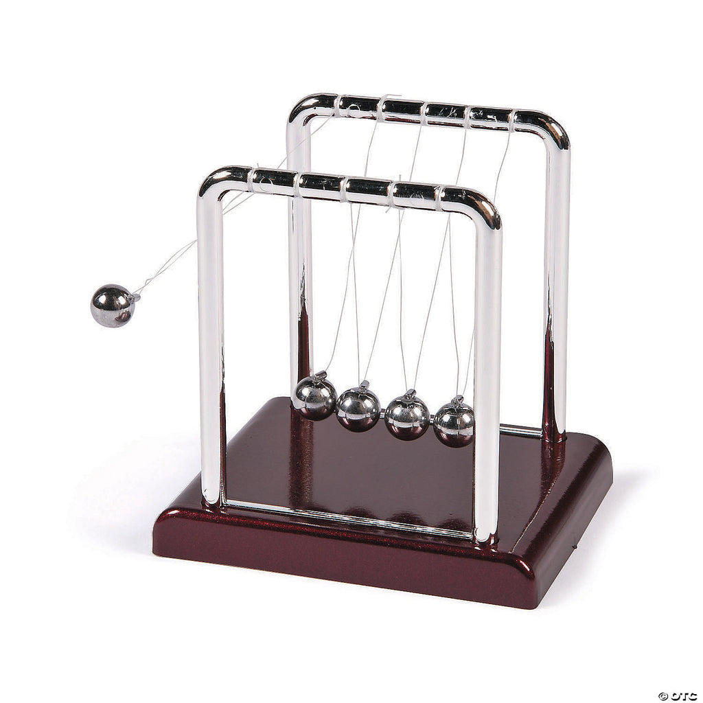 Newton's Cradle Desktop Science Display Toy Fidget 3.5"
