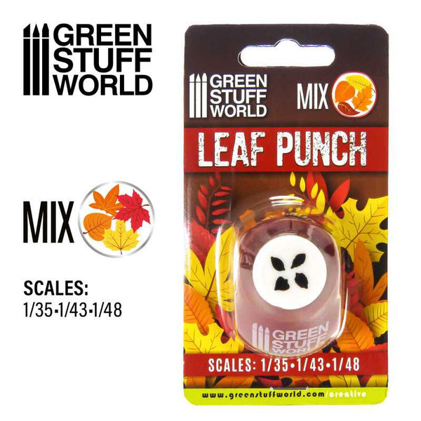 Miniature Leaf Punch RED