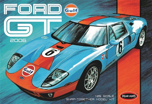 Polar Lights Gulf 2006 Ford GT (Snap) 1/25 Model Kit (Level 2)