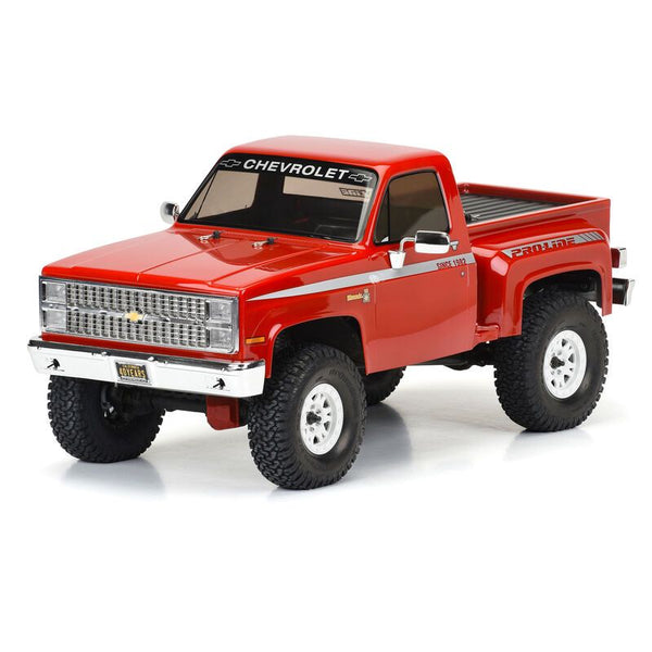 ProLine 1982 Chevy K-10 Clear Body Set with Scale Molded Access.