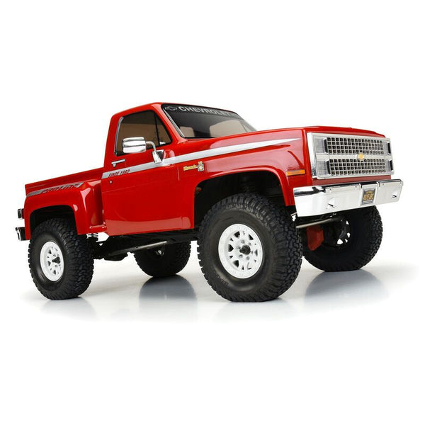 ProLine 1982 Chevy K-10 Clear Body Set with Scale Molded Access.