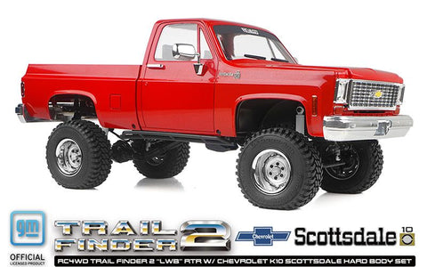 RC4WD Trail Finder 2 ボディー　1/10スケール RC4WD 1/10 Trail Finder 2 LWB Chevrolet K10 4x4 RTR - Red – Island