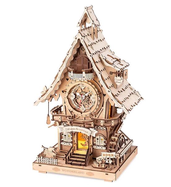 ROKR Cuckoo Clock Mechanical Gear 3D Wooden Puzzle