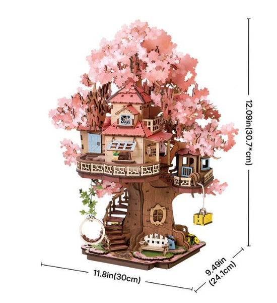 Rollife Sakura Tree House 3D Wooden Puzzle