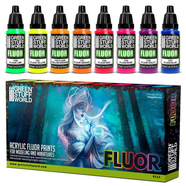 Paint Set - Fluor Paints Set x8
