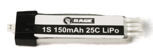 150mAh 1S 3.7V 25C LiPo Battery, Ultra-Micro Connector