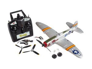 P-47 Thunderbolt Micro RTF Airplane with PASS (Pilot Assist Stability Software) System